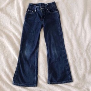 Levi's Boys Relaxed Fit Dark Blue Wash Bootcut Jeans size 7